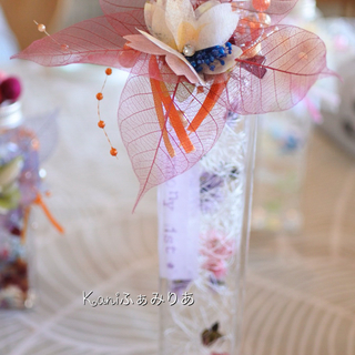 母の日♥手作りギフトレッスン♥透きとおる♥スケルトンリーフのブローチハーバリウムの画像