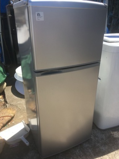 【中古品】SANYO　SR-111P（SB）2ドア冷蔵庫　単身用　※2008年製　動作品