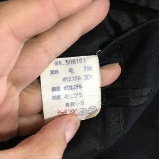 Aokiの2パンツスーツ  3着纏めて　A5サイズ　 濃紺、濃紺に近い黒、ダークグレー　の画像