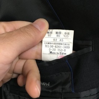 Aokiの2パンツスーツ  3着纏めて　A5サイズ　 濃紺、濃紺に近い黒、ダークグレー　の画像