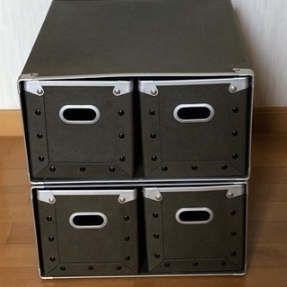 無印良品 硬質パルプボックス CD用 ワイド 2つ