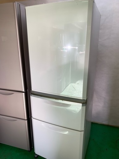 2016年製 自動製氷機能付き 冷蔵庫 MITSUBISHI MR-C34Z-W1 東