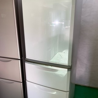 2016年製 自動製氷機能付き 冷蔵庫 MITSUBISHI MR-C34Z-W1 東