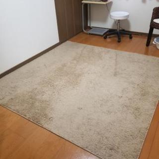 最終値下げ【ニトリ】Nシャギーラグ カーペット 絨毯 ベージュ