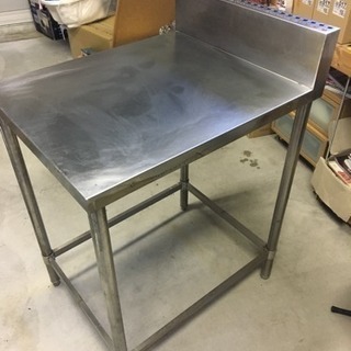 ステンレス作業台 高さ約90cm幅約59cm 奥行約75cm 段...