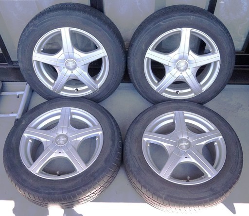 Weds JOKER ウェッズ　ジョーカー　ホイールタイヤセット　15インチ 6J PCD100・114.3マルチ4穴 OFF+48 タイヤ175-65R15です。