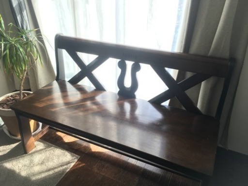 カリモク ベンチ