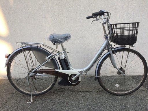 地域限定送料無料　ブリヂストン　アシスタ　新基準　子供乗せ　シルバー　6AH　長生き　パス　ビビ　神戸市　電動自転車