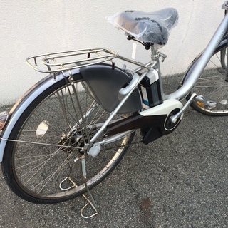 ブリジストン(6ah) 地域限定送料無料 ブリヂストン アシスタ 新基準 子供乗せ シルバー