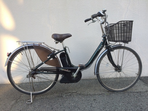 地域限定送料無料　ヤマハ　パス　新基準　子供乗せ　緑　8,1AH　アシスタ　ビビ　神戸市　電動自転車