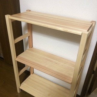 パイン材 ユニットシェルフ 奥行25cmタイプ・小