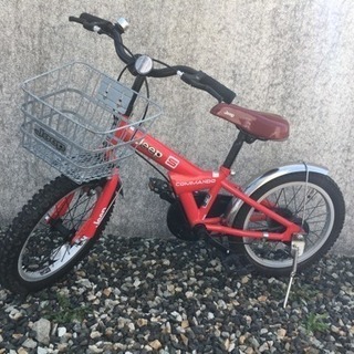 値下げ★キッズ自転車16インチJEEP スタンド・補助輪付きの画像