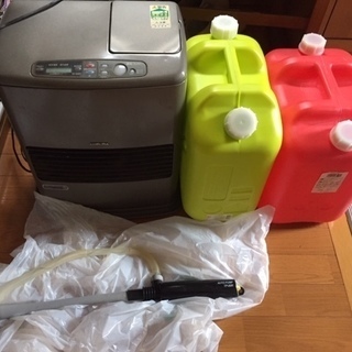 コロナ　石油ファンヒーター　ポリタンク　電動ノズル