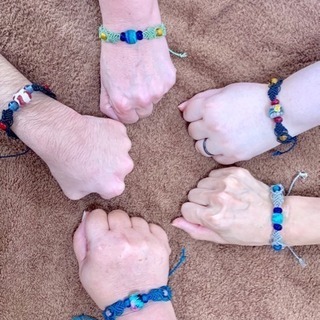 マクラメブレスレット😊とんぼ玉