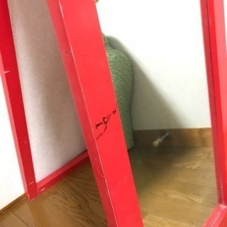全身鏡  レッドの画像