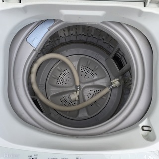 美品 ハイアール 4.2kg全自動洗濯機 JW-K42H 2014年製 ステンレス槽 高濃度洗浄 風乾燥 槽洗浄の画像