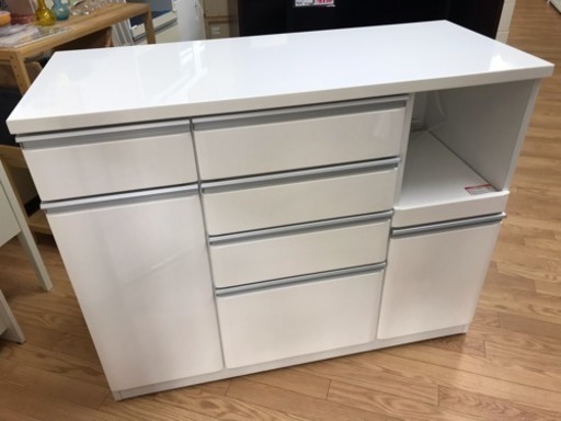 【リサイクルサービス八光　田上店　配達・設置OK】エナメルホワイト　美品　キッチンボード