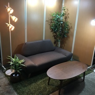 ☆モデルルーム☆展示品☆リビング3点セット☆ソファ、テーブル、照...