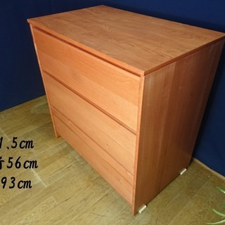 【Ｄ16 新品未使用品 米軍払下げ 3段チェスト】の画像