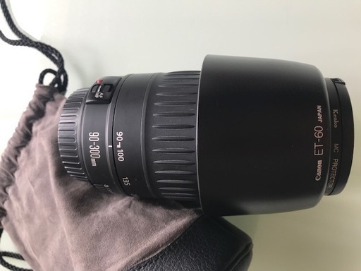 キャノン CANON ZOOM EF 90-300mm ・レンズフードET-60・袋付き