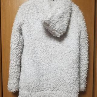 LIP SERVICE プードルファージャケット ホワイトの画像