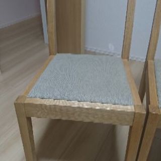 無印良品 椅子 オーク材 無垢 二脚セット