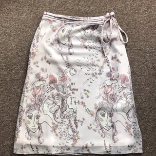 クレデヴェール  可愛いプリントスカート