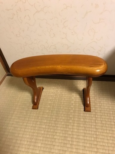肘掛け、肘置き、脇息、和風 木製 二客セット