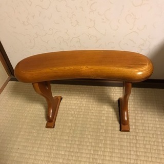 肘掛け、肘置き、脇息、和風 木製 二客セット