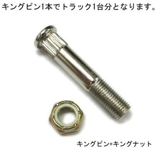 VENTURE ベンチャー HOLLOW KING PIN + NUT キングピンナットセット 2本入り 中空の画像