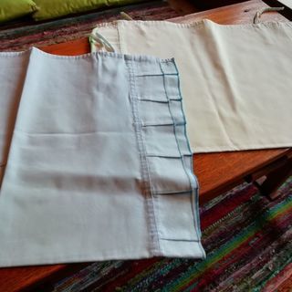 蕎麦殻枕×5個　ソバガラマクラ　カスリ　和テイスト　枕カバー付の画像