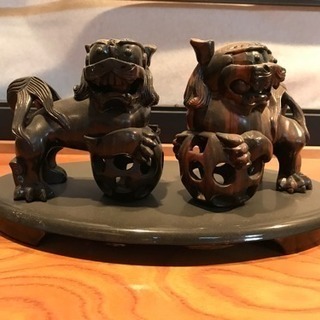 縁起物  獅子舞の置物