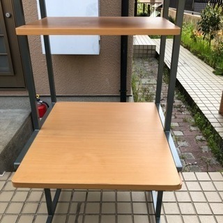 🔴至急 0 円 キャスター付き台 4段 🔴の画像