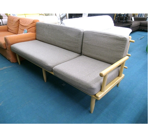 札幌【2.5人掛け片側アーム付きソファ】幅190cm 分解＆組立て可能 ソファー 本郷通店