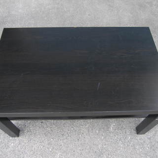 テーブル　木目　ダークブラウン　こげ茶　IKEA製　サイドテーブ...