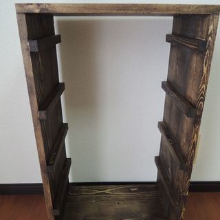 カラーボックスより　丈夫な　収納ボックス　エボニー色