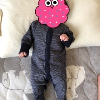 【ほぼ新品】NEXTの足つきロンパース(〜50cm)の画像
