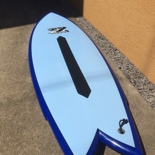 サーフボード ショート EPOXY クアッド レトロフィッシュ ブルー 水色