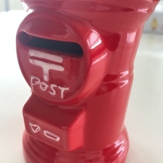 新品、レトロでかわいいポスト貯金箱の画像