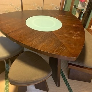 #ダイニングセット#回転テーブル#引き取りに来てくれる方限定