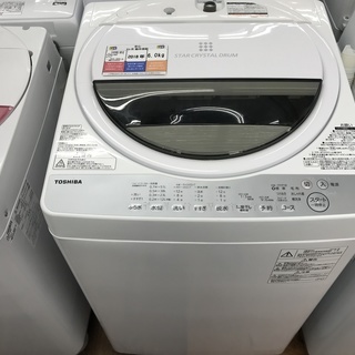 全自動洗濯機　TOSHIBA　AW-6G6　6kg　2018年製