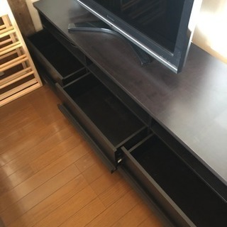 収納付き大型テレビ台【21日引き取り限定！】の画像