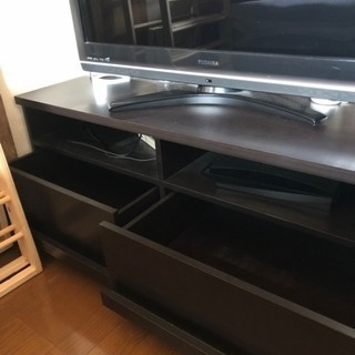 収納付き大型テレビ台【21日引き取り限定！】の画像