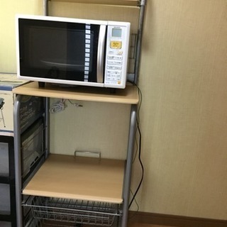 (引き渡し決定済です)電子レンジとレンジ台のセット