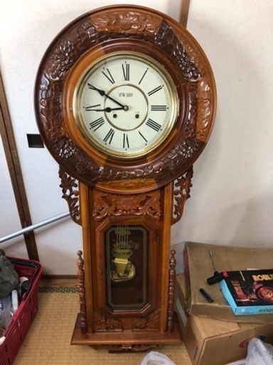 激レア！アンティーク柱振り子時計！