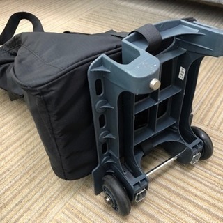 【超美品‼️】ソロツーリスト 2輪デイリーキャリー ショッピング 買い物カート バッグ型ブラック♪の画像