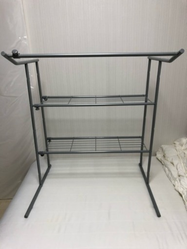 【受渡者様決定】☆美品☆押入れ用ハンガーラック 棚付き