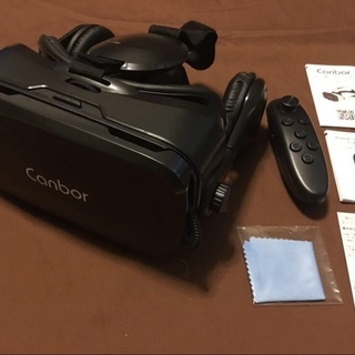 VRゴーグル・ヘッドセット 3D Bluetoothコントローラ付きの画像