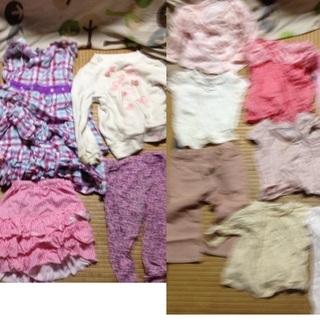 子供服 上着 シャツ スカート ズボン ワンピース 39セット 古着 ！ 子供・幼児用バッグも無料で差し上げます！の画像