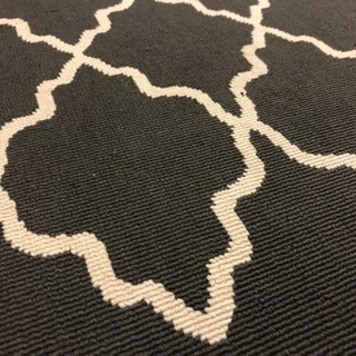 IKEA 絨毯 ラグ 170 x 240 網目模様 グレーの画像